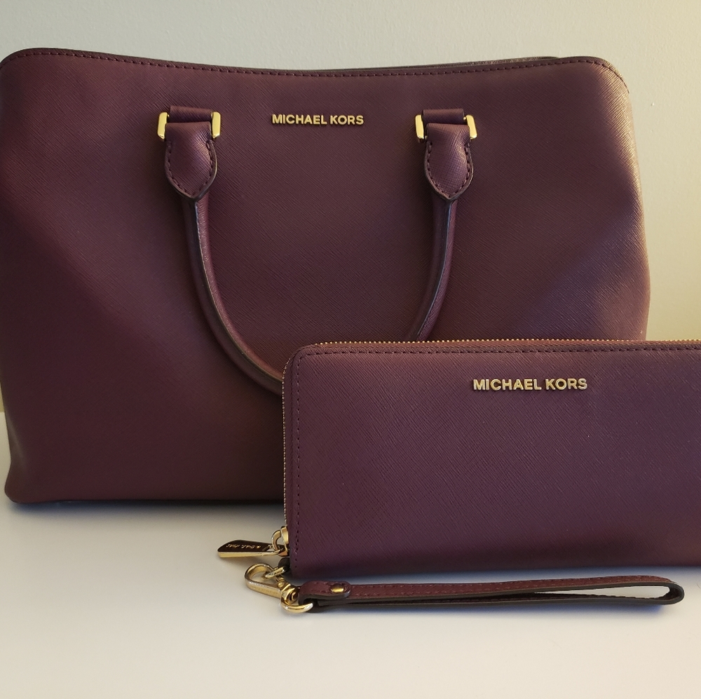 Michael Kors Large Satchel & Wristlet